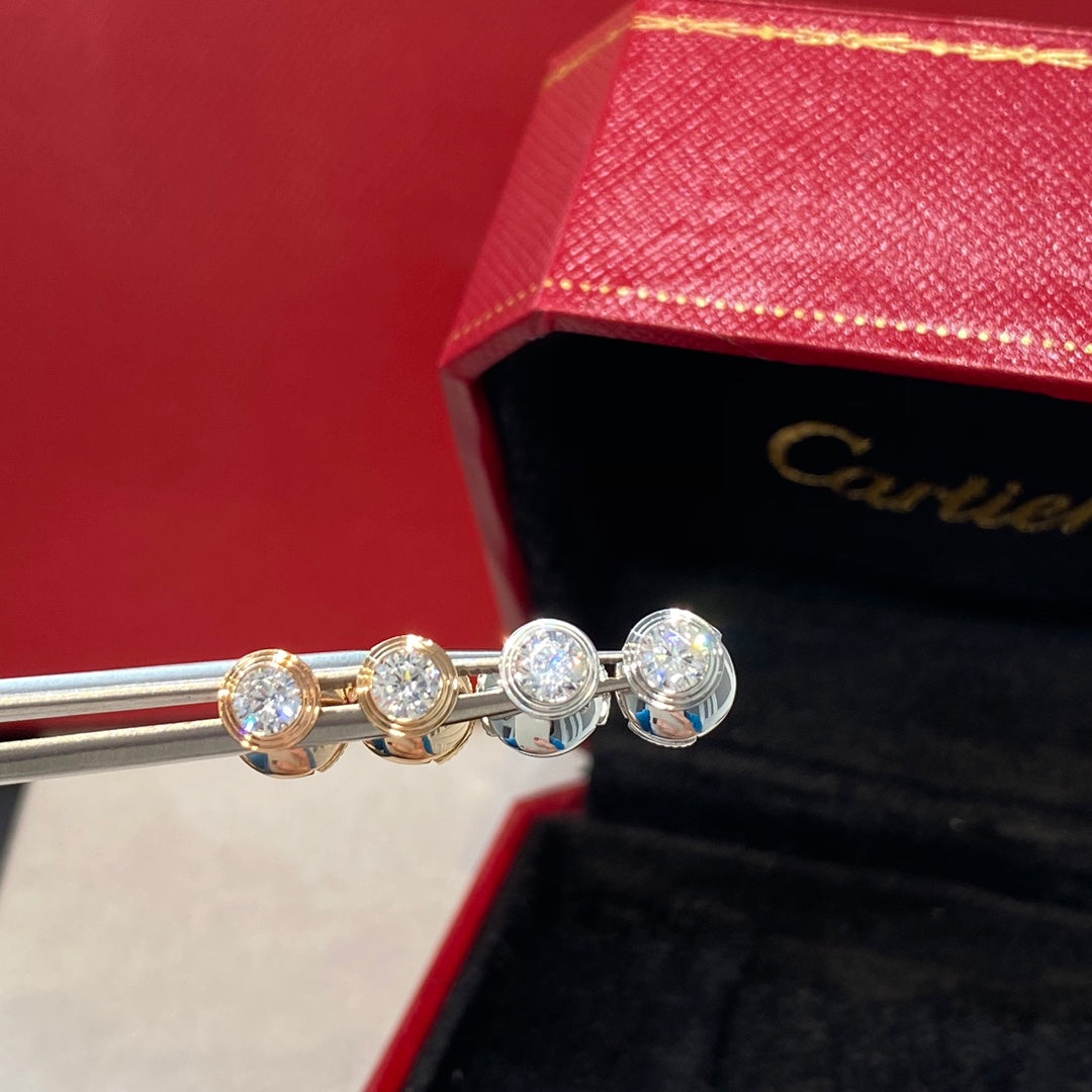 [⭐JeweliWhal]BOUCLES D'OREILLES DIAMANT DAMOUR
