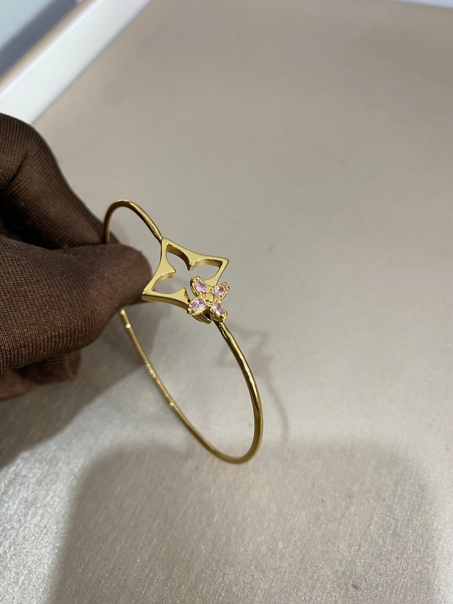 [⭐JeweliWhal]Bracelet diamant rose