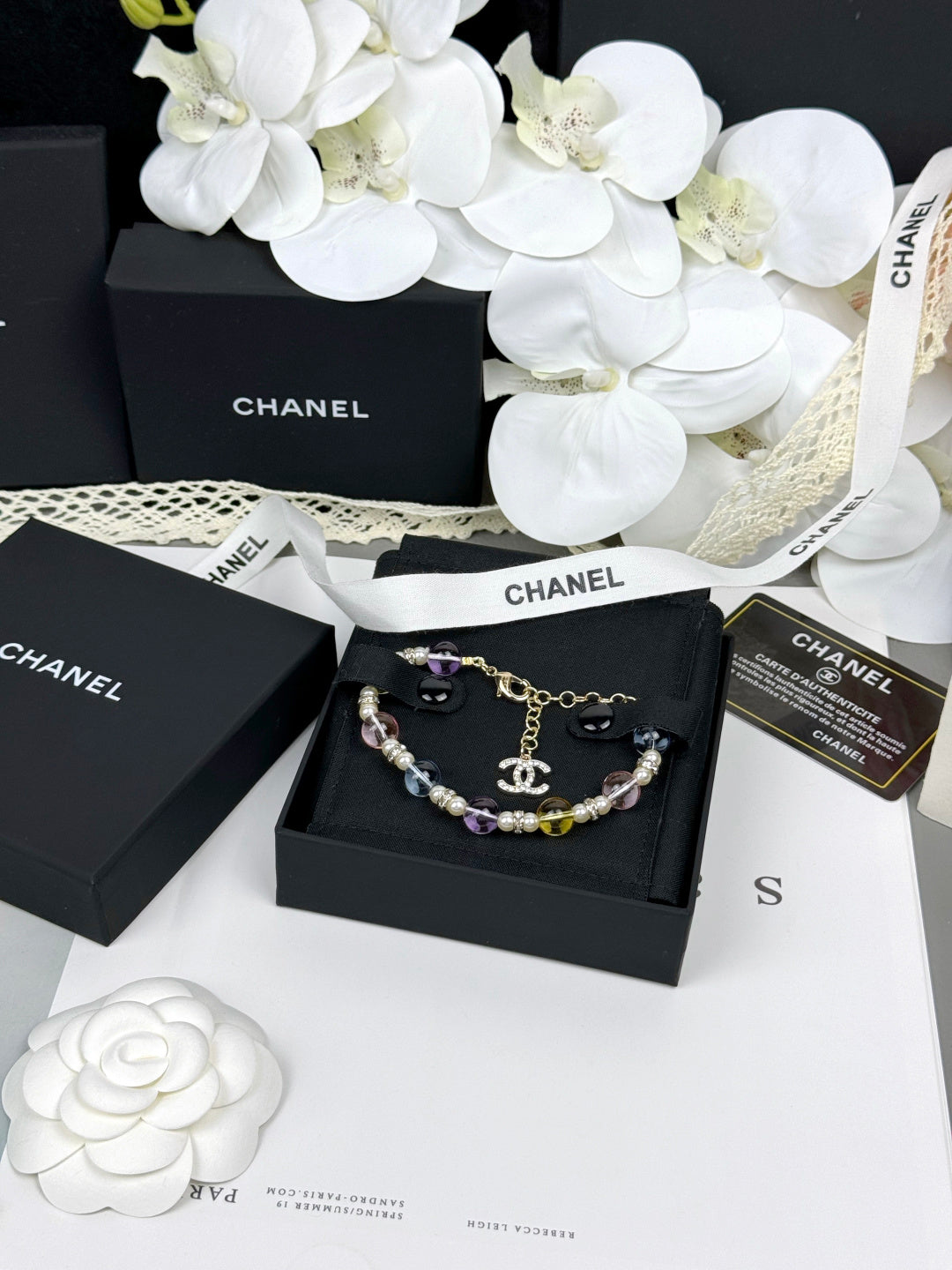 [⭐JeweliWhal]Bracelet en Résine Transparente Colorée