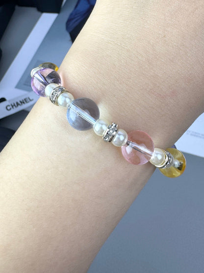 [⭐JeweliWhal]Bracelet en Résine Transparente Colorée