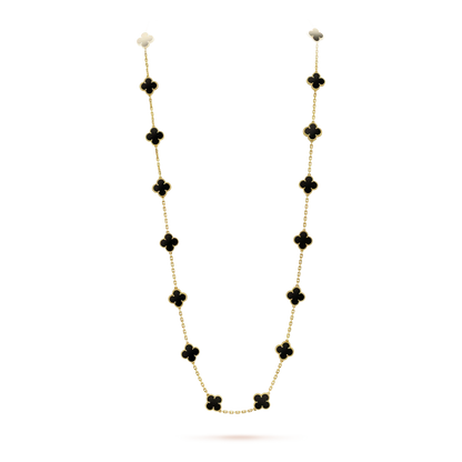 [⭐JeweliWhal]COLLIER CLOVER 20 MOTIFS ONYX