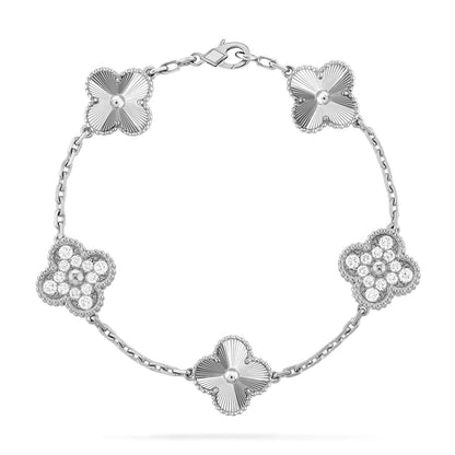 [⭐JeweliWhal] COLLECTION DE BRACELETS LASER TRÈFLE 5 MOTIFS