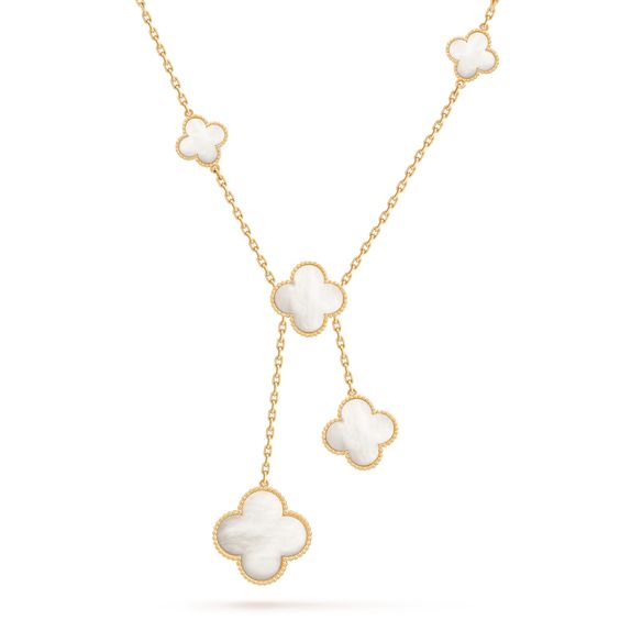[⭐JeweliWhal]COLLIER TRÈFLE NACRE 6 MOTIFS
