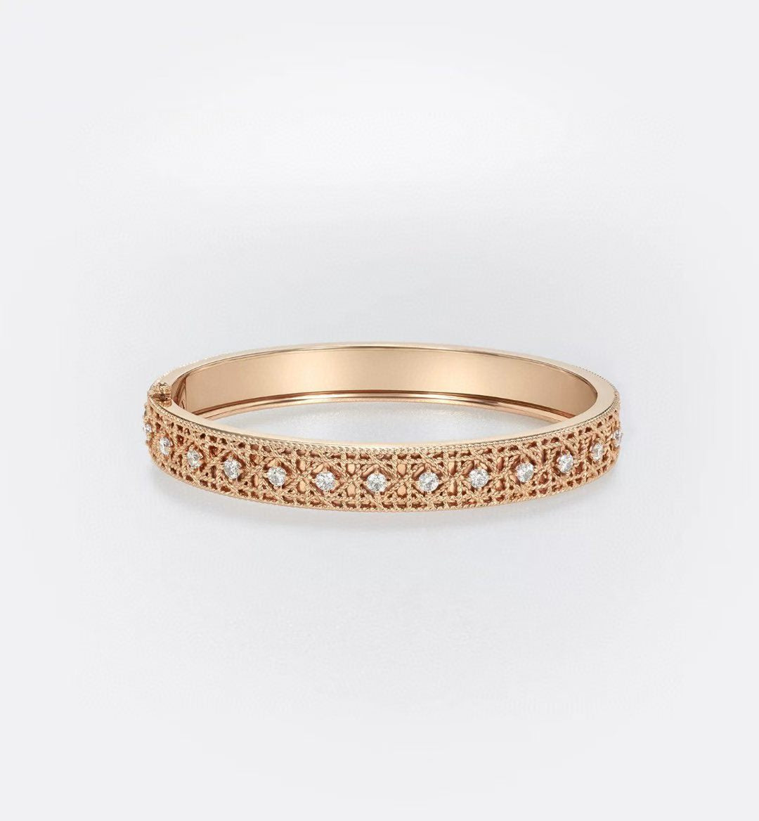 [⭐JeweliWhal]2026 GEFLOCHTENES ARMBAND-SET MIT VOLLER DIAMANTENINTARSIE DREI-FARBIG