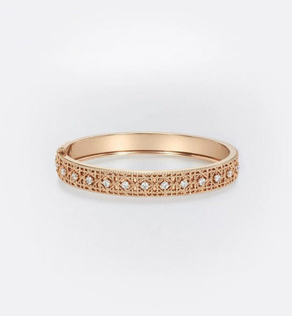 [⭐JeweliWhal]2026 GEFLOCHTENES ARMBAND-SET MIT VOLLER DIAMANTENINTARSIE DREI-FARBIG