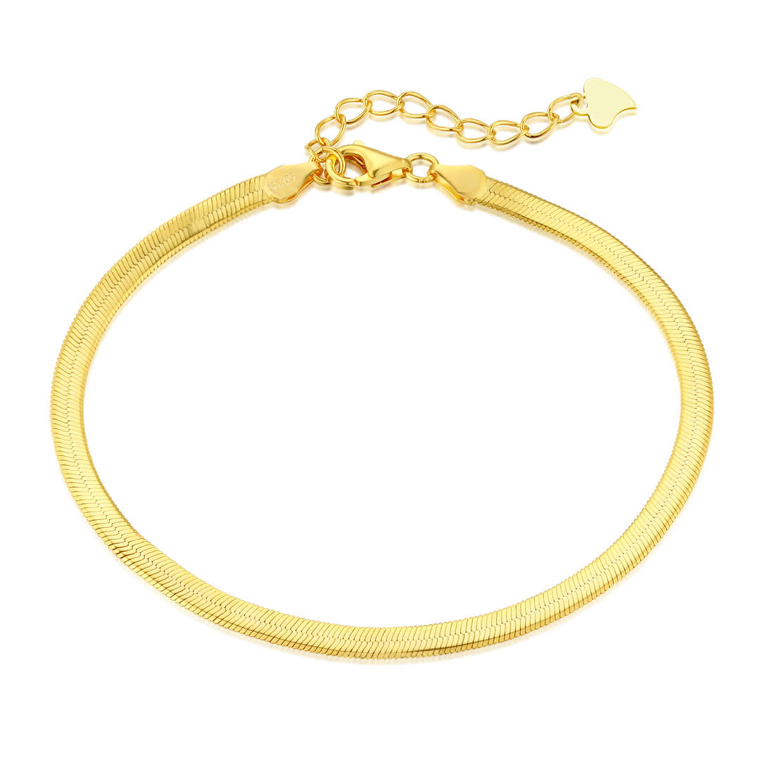 [Tonmkive Bijoux]Collier plat Serpent Os Chaîne Lame