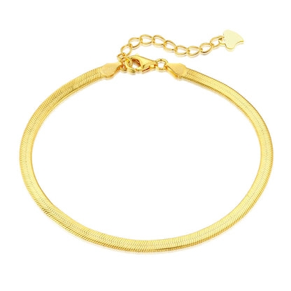 [Tonmkive Bijoux]Collier plat Serpent Os Chaîne Lame