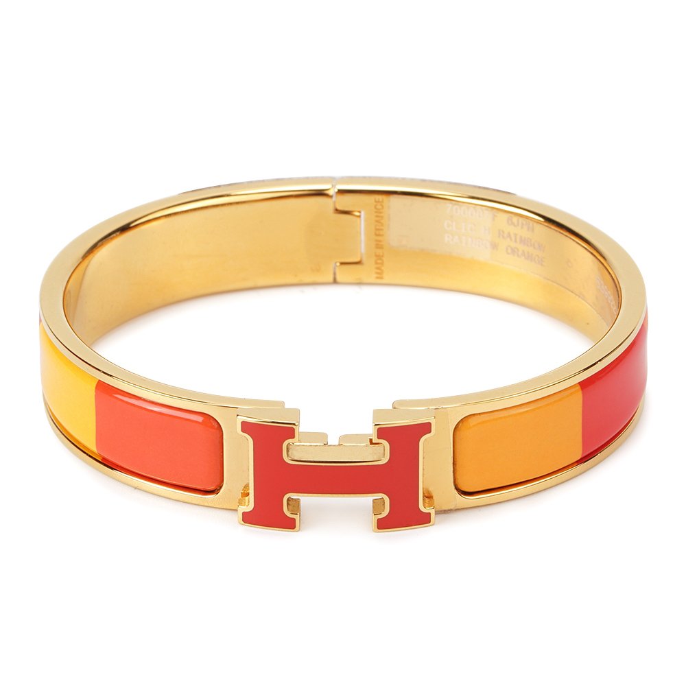 [⭐JeweliWhal]BRACELET H CÉRAMIQUE RAINBOW ORANGE