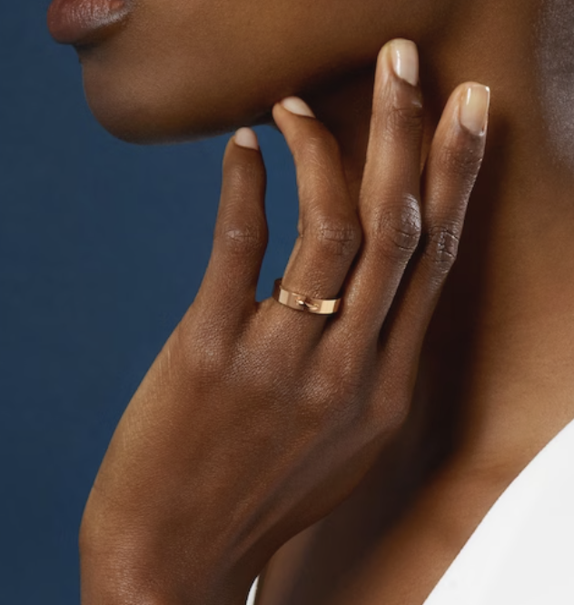 [⭐JeweliWhal]BAGUE ALLIANCE LIENS VIDENCE 4MM