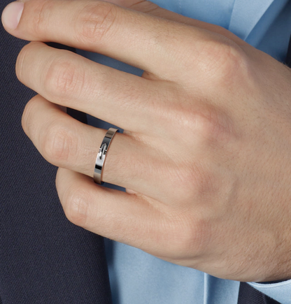 [⭐JeweliWhal]ALLIANCE LIENS VIDENCE Bague 3MM