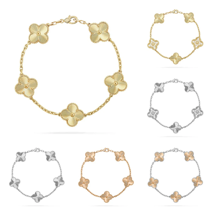 [⭐JeweliWhal] COLLECTION DE BRACELETS LASER TRÈFLE 5 MOTIFS