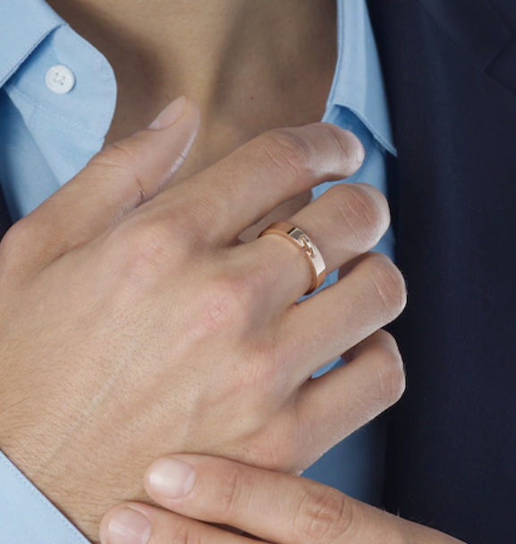 [⭐JeweliWhal]BAGUE ALLIANCE LIENS VIDENCE 4MM