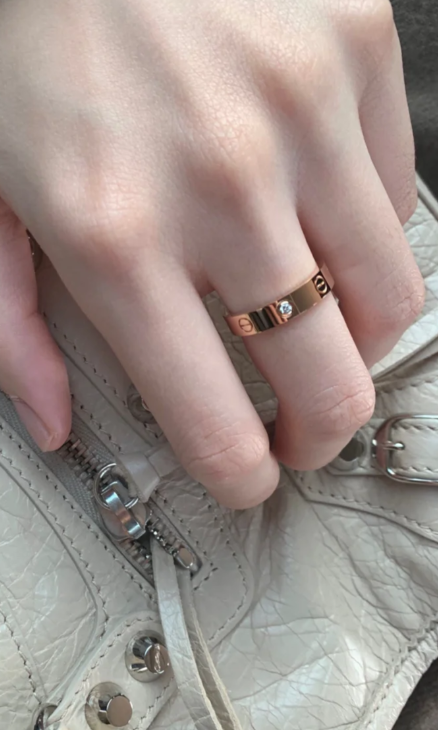 [⭐JeweliWhal]BAGUE LOVE 4MM 1 DIAMANT