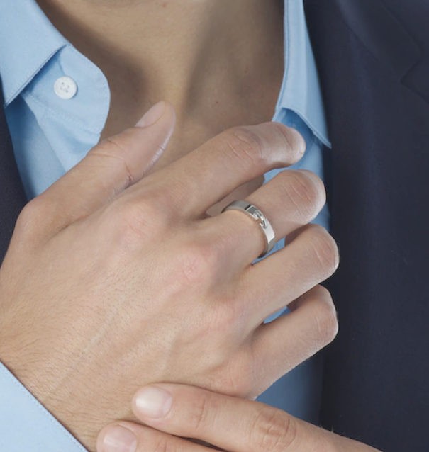 [⭐JeweliWhal]BAGUE ALLIANCE LIENS VIDENCE 4MM