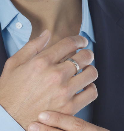 [⭐JeweliWhal]BAGUE ALLIANCE LIENS VIDENCE 4MM