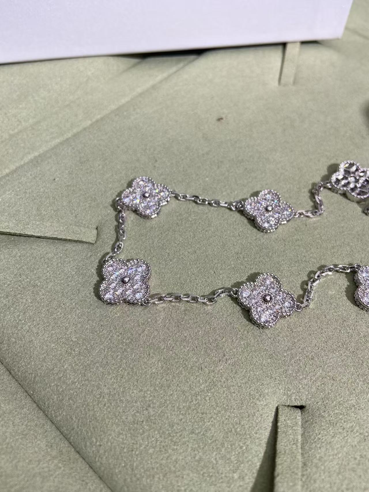 [⭐JeweliWhal]CLOVER 10 MOTIFS COLLIER TOUT DIAMANT