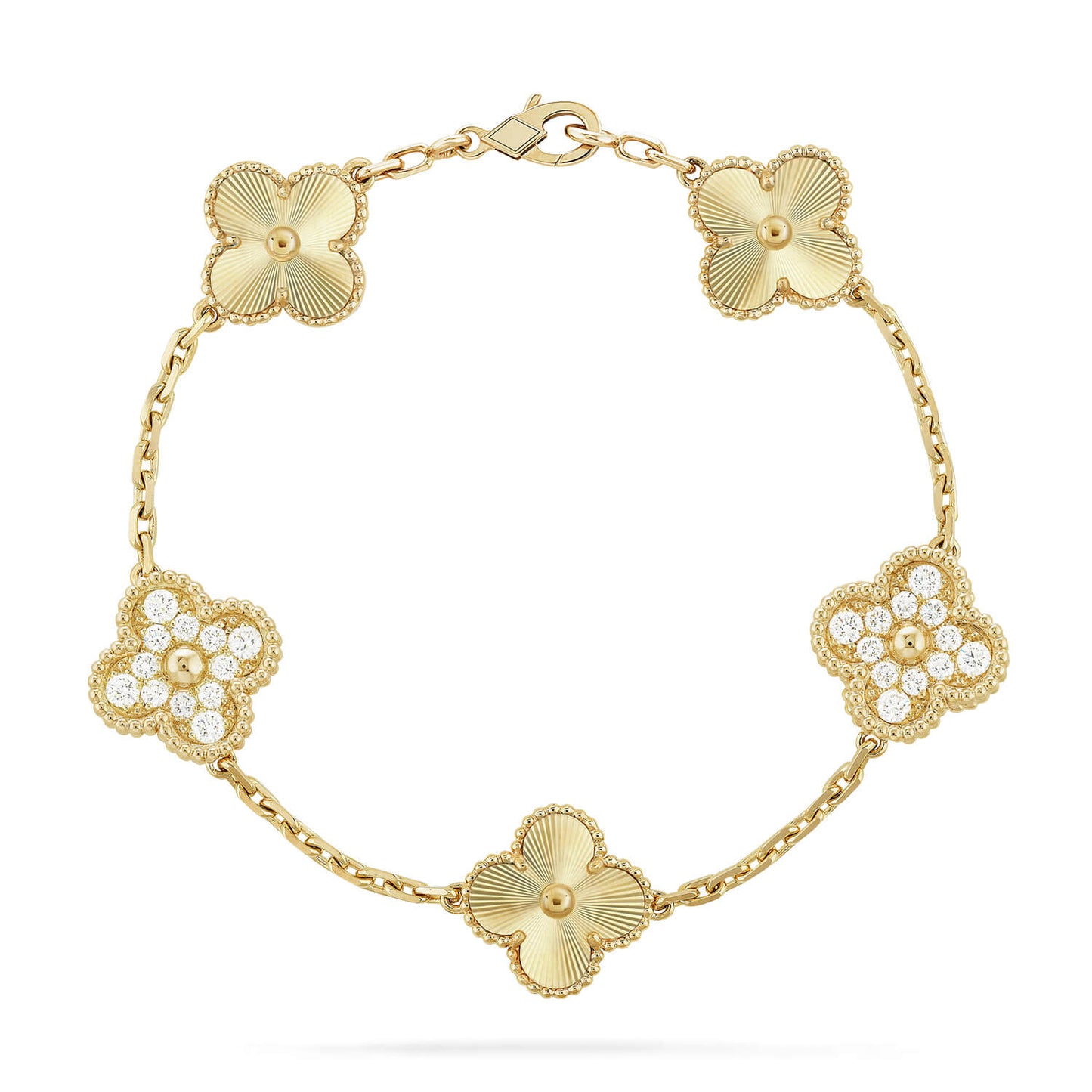 [⭐JeweliWhal] COLLECTION DE BRACELETS LASER TRÈFLE 5 MOTIFS