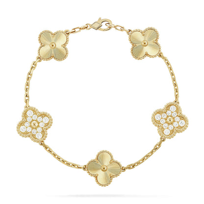 [⭐JeweliWhal] COLLECTION DE BRACELETS LASER TRÈFLE 5 MOTIFS