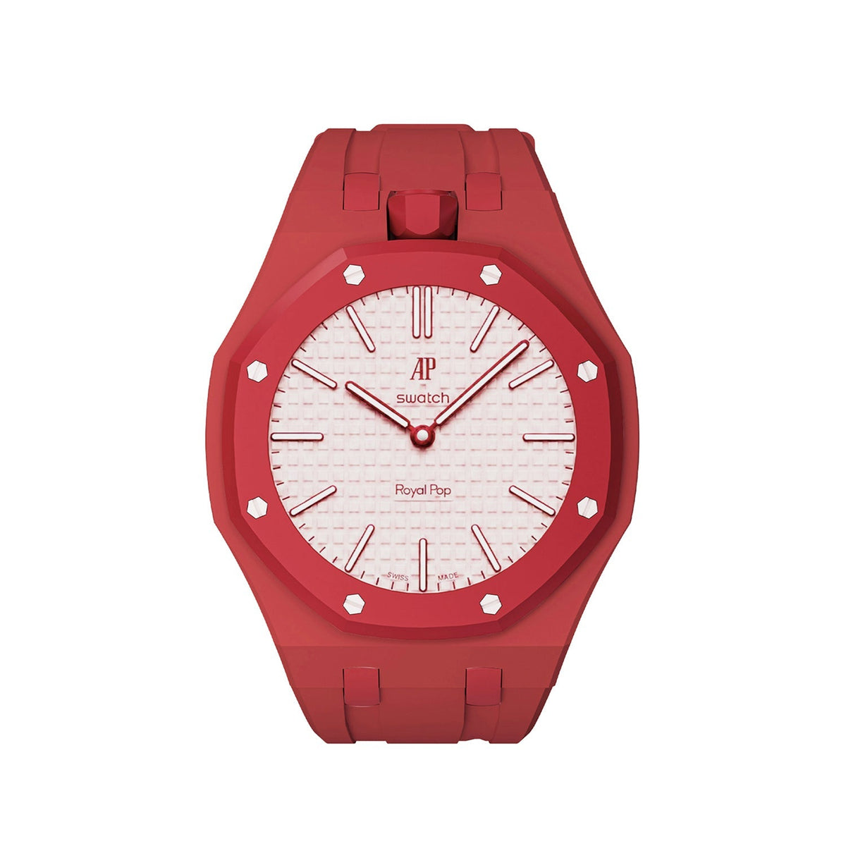 Oak Pop Exclusive Red Silicone Strap