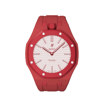 Oak Pop Exclusive Red Silicone Strap