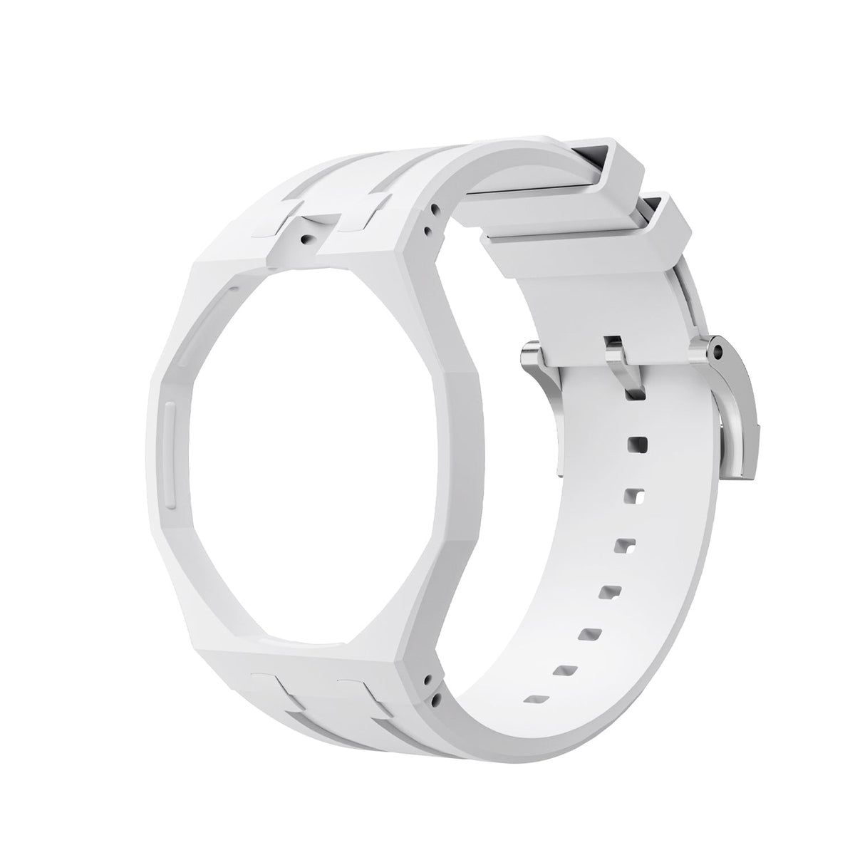Oak Pop Exclusive  White Silicone Strap