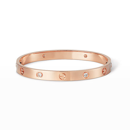 [⭐JeweliWhal]LOVE BRACELET 6.1MM 4 DIAMONDS