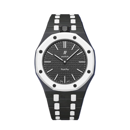 Oak Pop Exclusive Black And White Bioceramic Strap