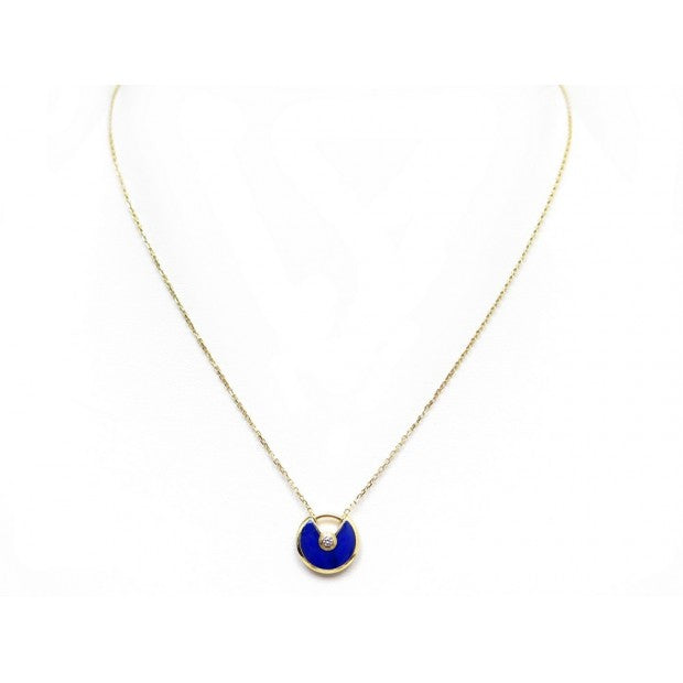 [⭐JeweliWhal]COLLIER AMULETTE AGATE OR ROSE