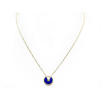 [⭐JeweliWhal]COLLIER AMULETTE AGATE OR ROSE