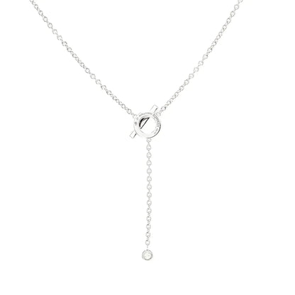 [⭐JeweliWhal]COLLIER FINESSE EN ARGENT ET DIAMANTS