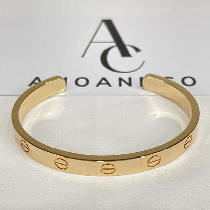[⭐JeweliWhal]BRACELET D'AMOUR 6.1MM CUFF OUVERT