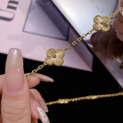[⭐JeweliWhal]COLLIER CLOVER 10 MOTIFS DÉCOUPÉS AU LASER