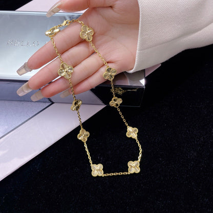 [⭐JeweliWhal]COLLIER CLOVER 10 MOTIFS DÉCOUPÉS AU LASER