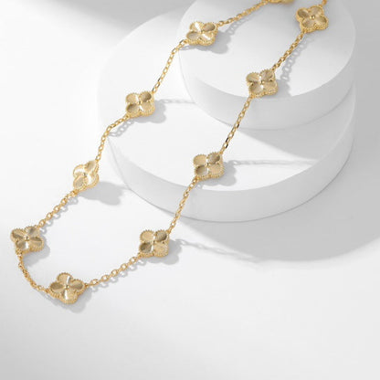 [⭐JeweliWhal]COLLIER CLOVER 10 MOTIFS DÉCOUPÉS AU LASER