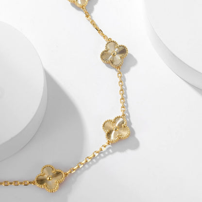[⭐JeweliWhal]COLLIER CLOVER 10 MOTIFS DÉCOUPÉS AU LASER