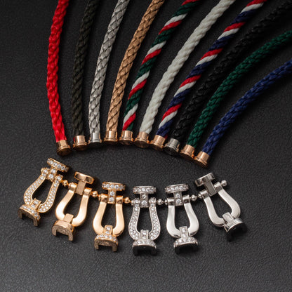 [⭐JeweliWhal]FORCE LARGE HORSESHOE NO DIAMOND BRACELET ROSE GOLD