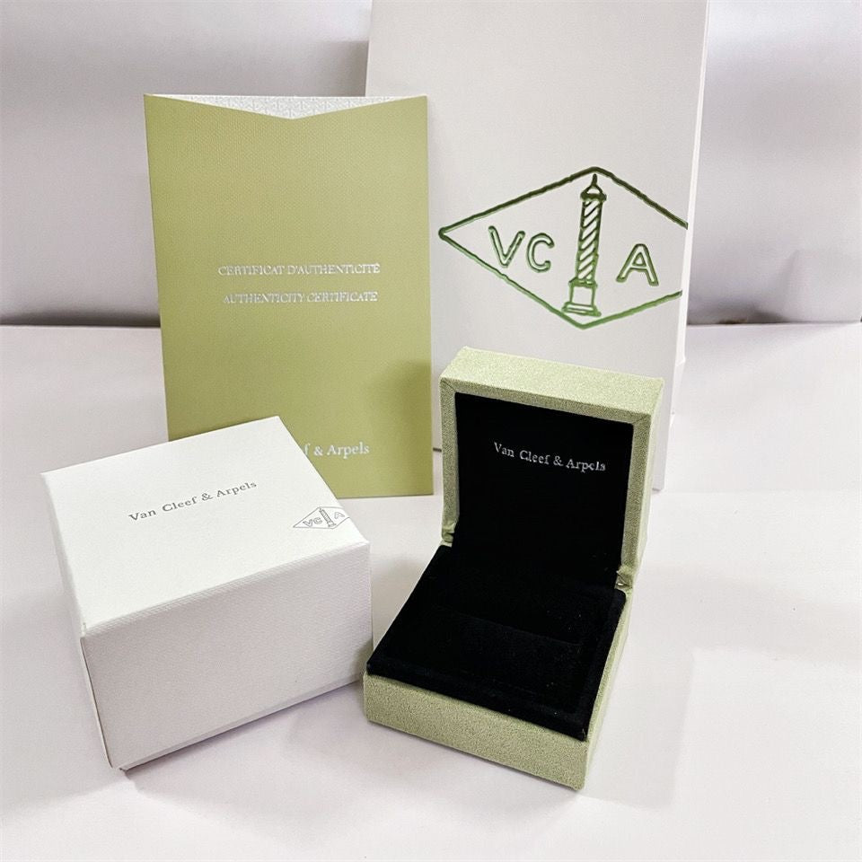 VA TRÈFLE BRACELET COLLIER BOÎTE À BAGUE SAC CADEAU