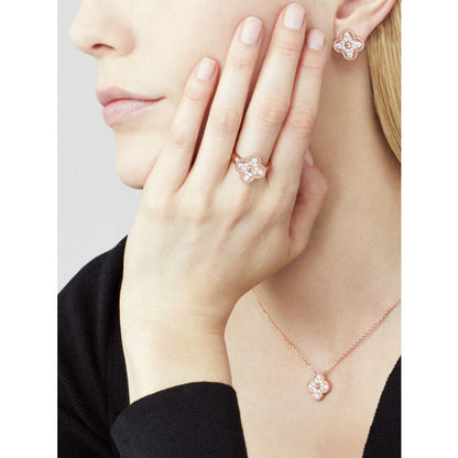 [⭐JeweliWhal]COLLIER FLEUR UNIQUE DIAMANT TRÈFLE 15 MM