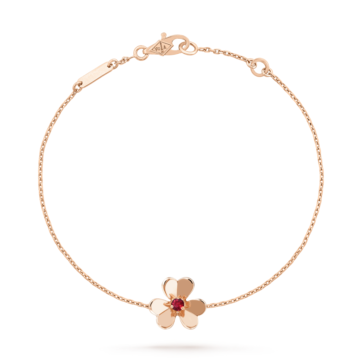 [⭐JeweliWhal]BRACELET FRIVOLE FLEUR OR MALACHITE ROSE