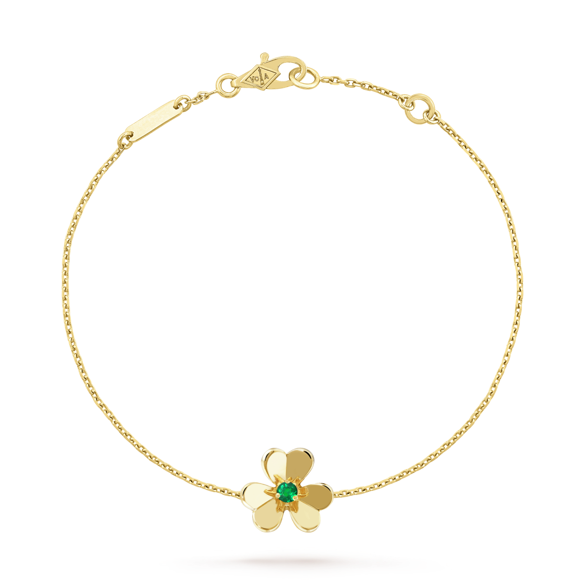 [⭐JeweliWhal]BRACELET FRIVOLE FLEUR OR MALACHITE ROSE