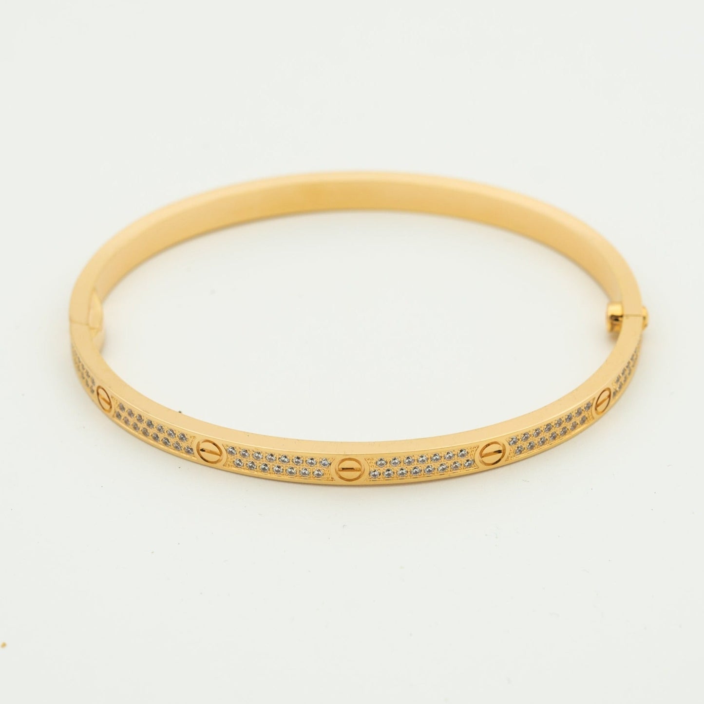 [⭐JeweliWhal]LOVE BRACELET 3.65MM DIAMOND-PAVED