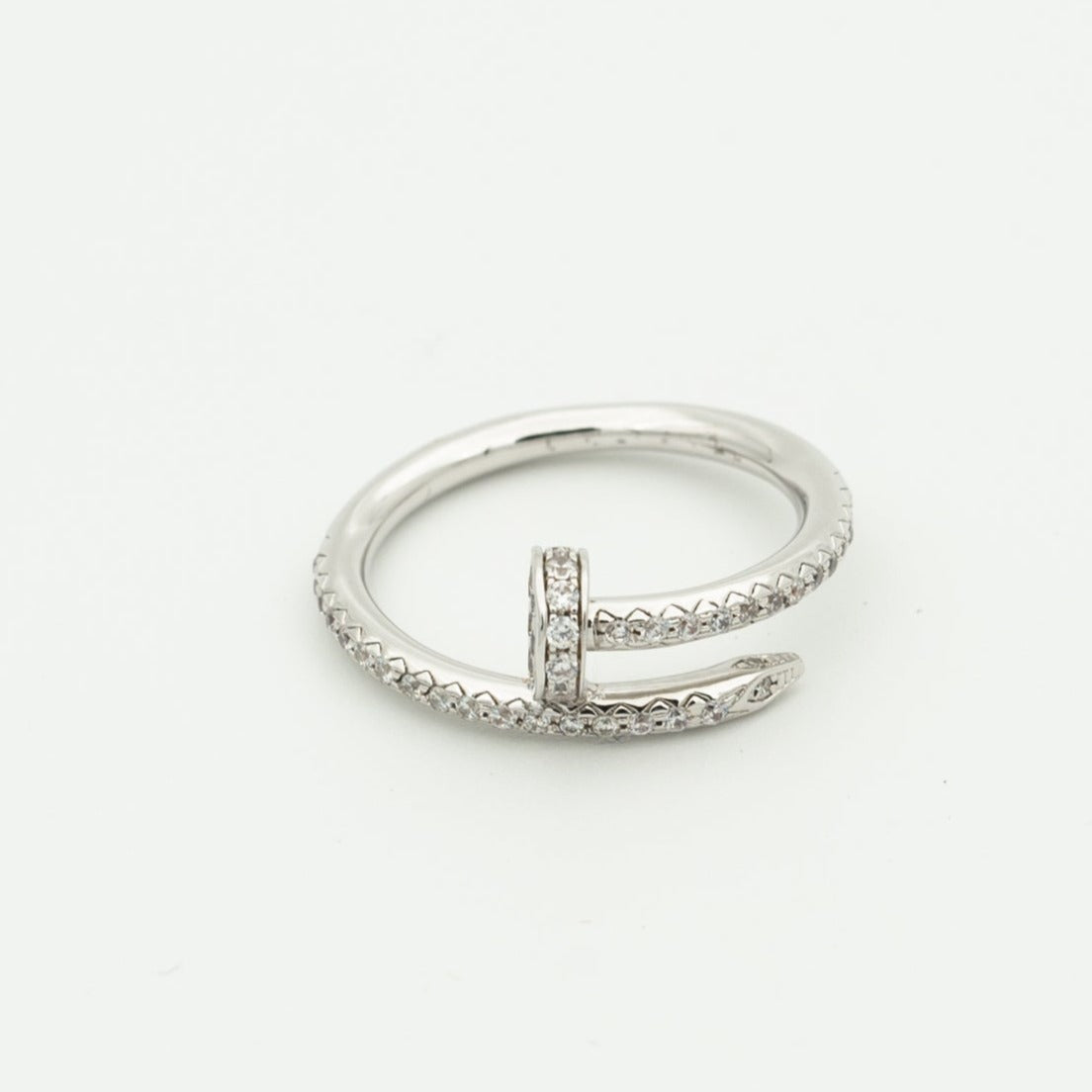 [⭐JeweliWhal]JUSTE BAGUE 1.8MM ARGENT DIAMANTS