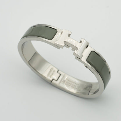 [⭐JeweliWhal]BRACELET H BLEU VERT 12MM