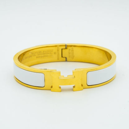 [⭐JeweliWhal]H BRACELET BLANC