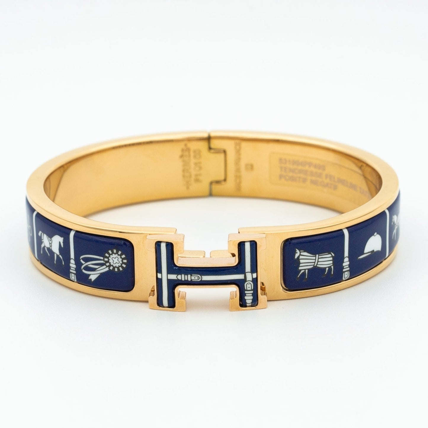 [⭐JeweliWhal]BRACELET H EN CÉRAMIQUE BLEUE