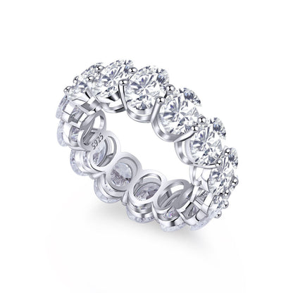 [Tonmkive Jewelry]Bague tennis coussin allongée délicate