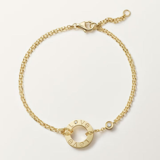 [⭐JeweliWhal]LIEBESARMBAND 2 DIAMANTEN