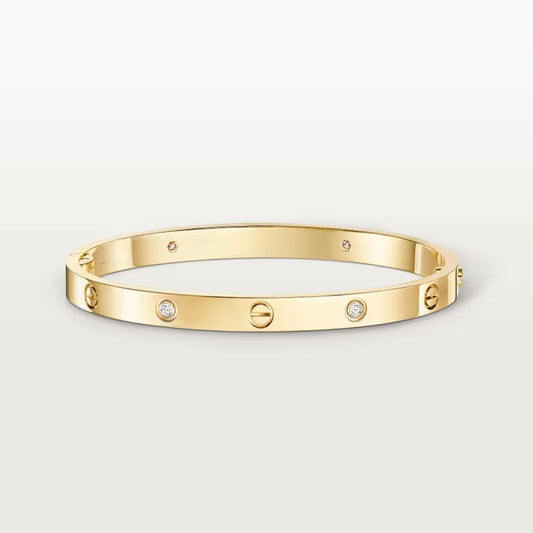 [⭐JeweliWhal]LIEBESARMBAND 4.8MM 4 DIAMANTEN