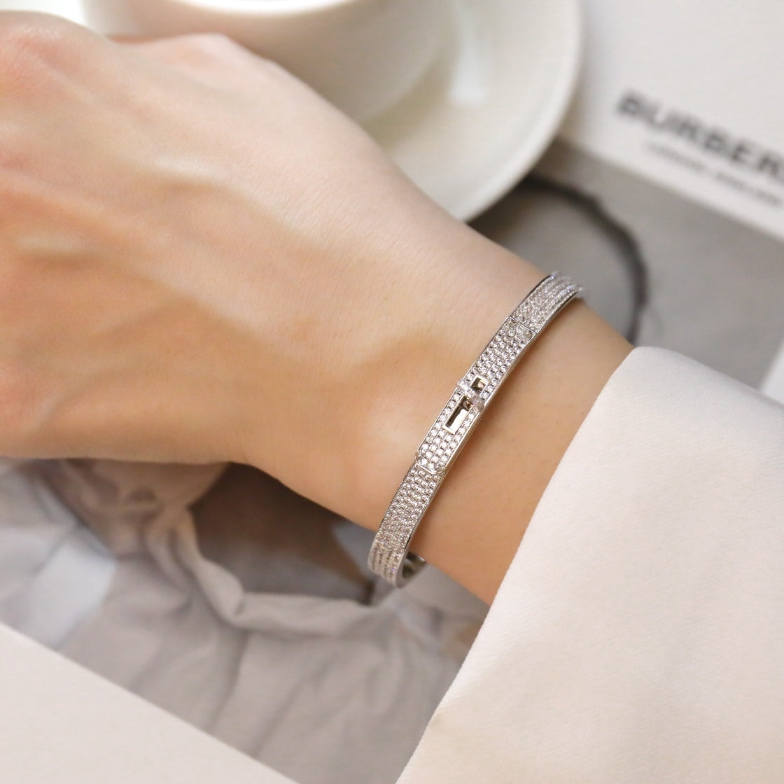 [⭐JeweliWhal]BRACELET KELLY PAVÉ DE DIAMANTS