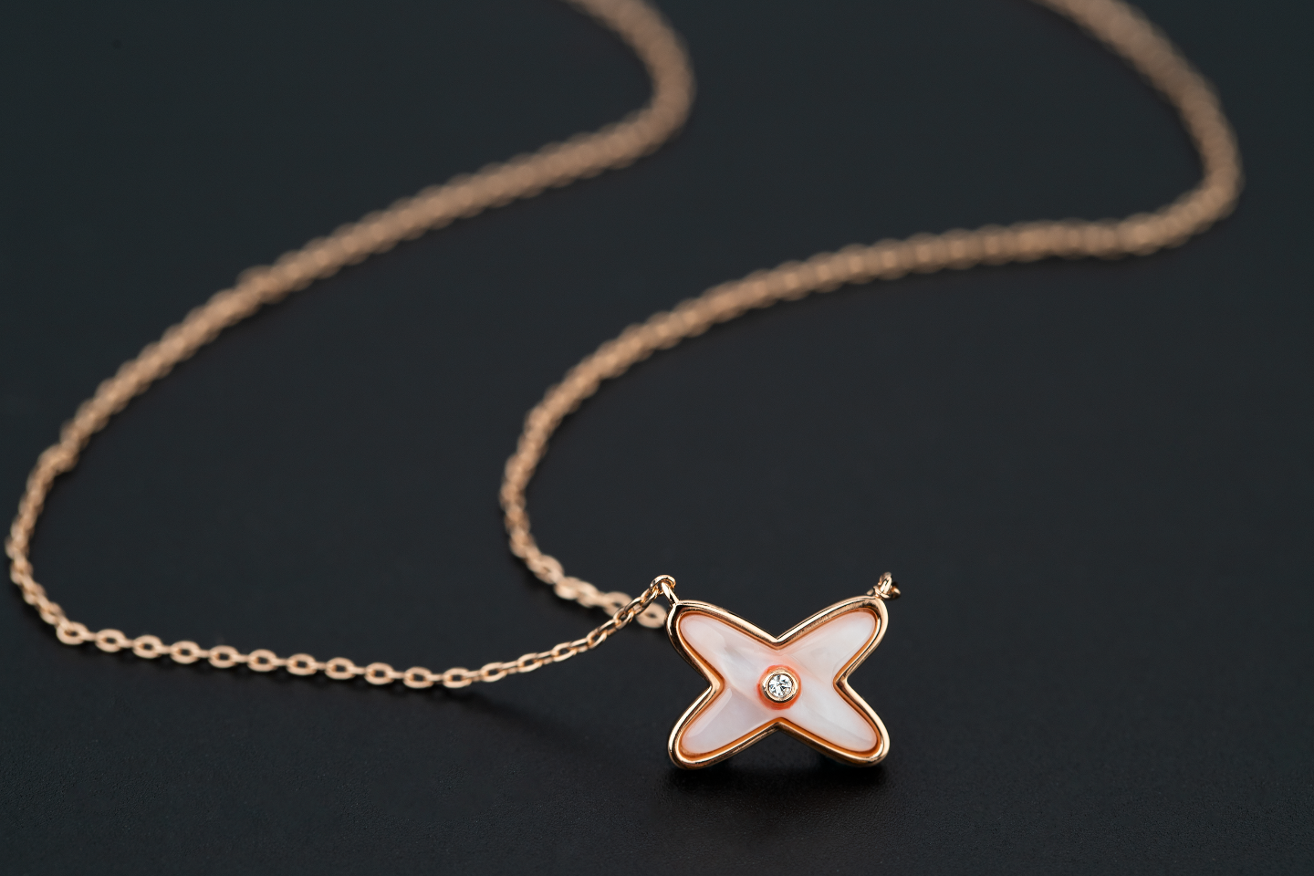 [⭐JeweliWhal]JEUX DE NECKLACE 1 DIAMOND
